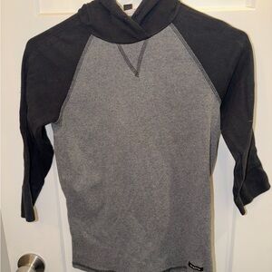 bebe Black and Gray Women's Top